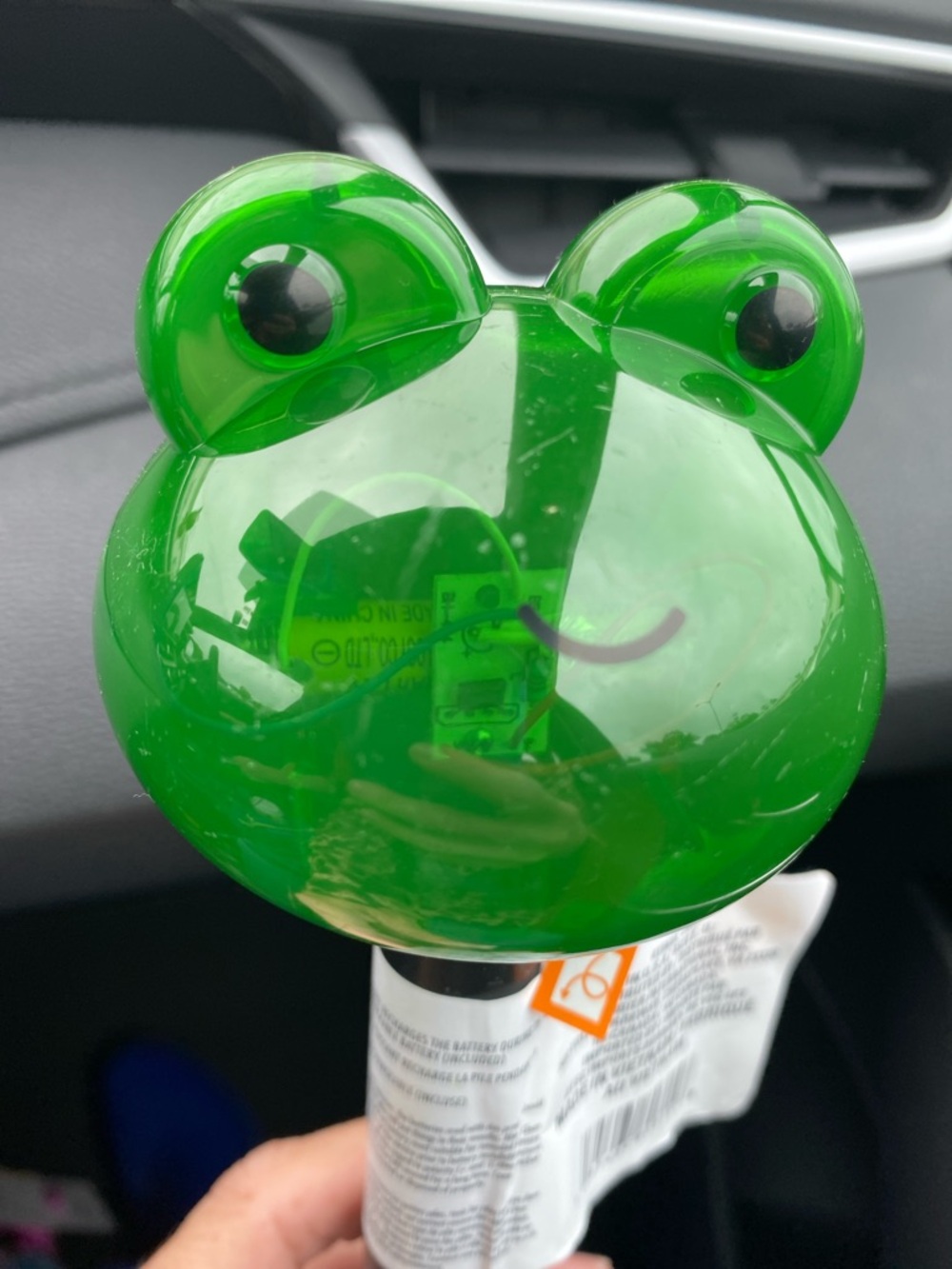 Green Frog Solar Decor